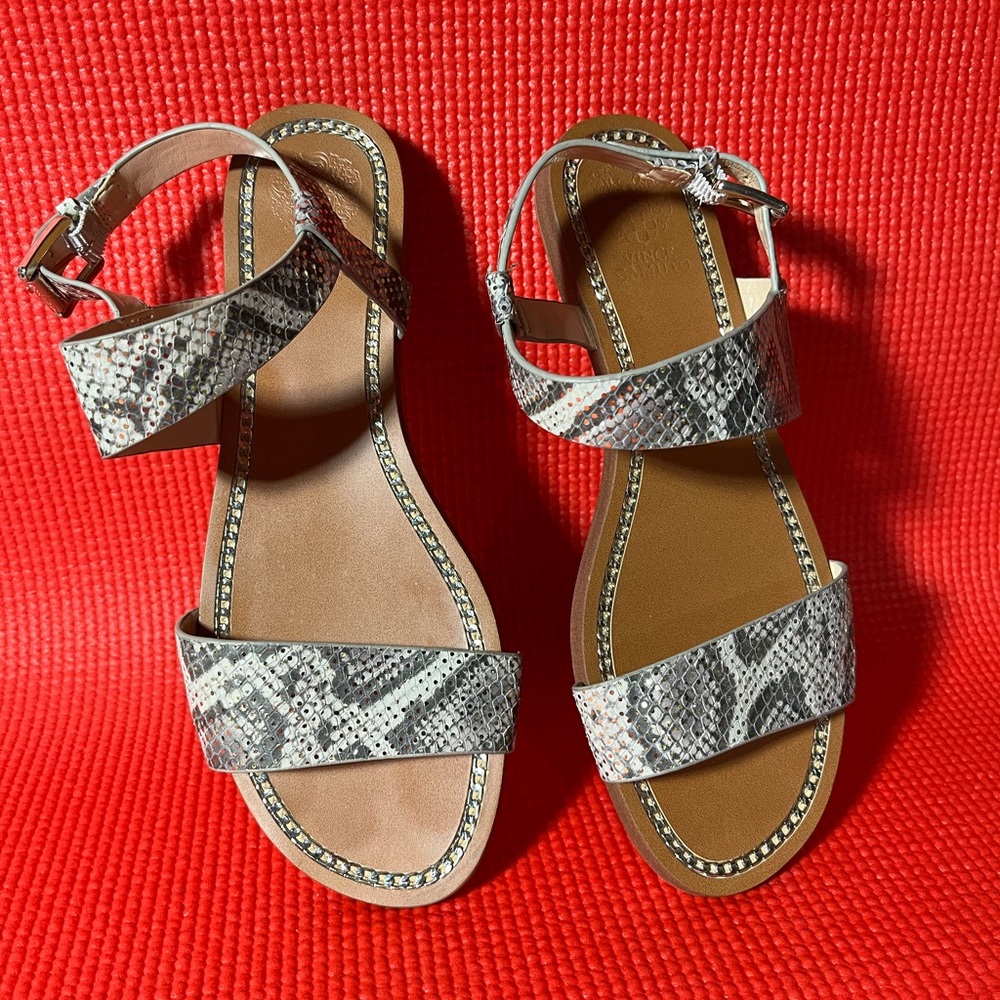 Vince Camuto Rentin Leather Python Adjustable Str… - image 7